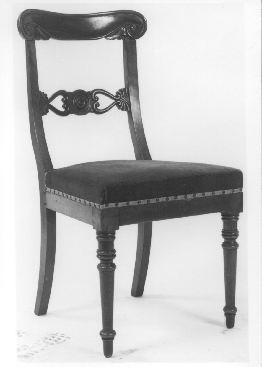 sedia, serie - bottega piemontese (secondo quarto sec. XIX)