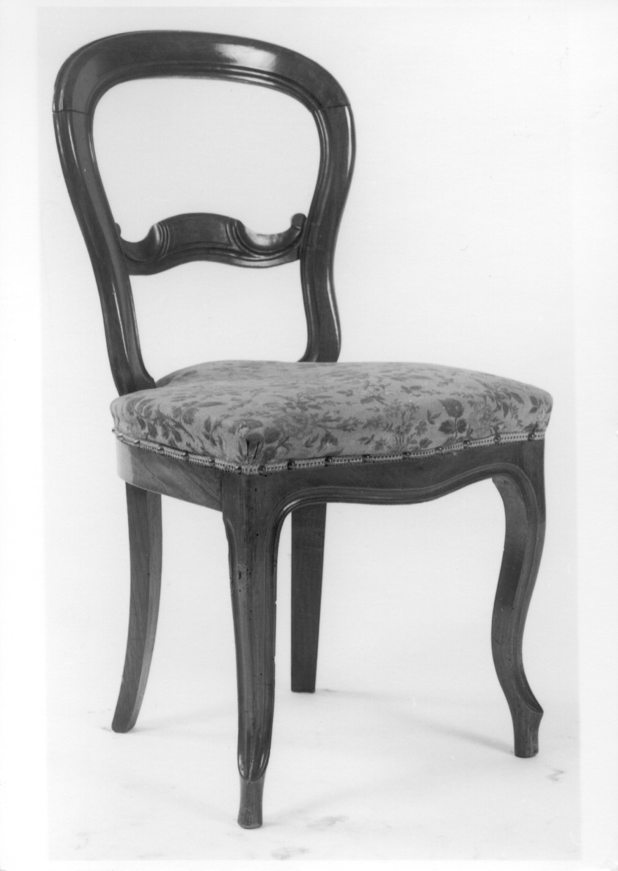 sedia, serie - bottega italiana (ultimo quarto sec. XIX)