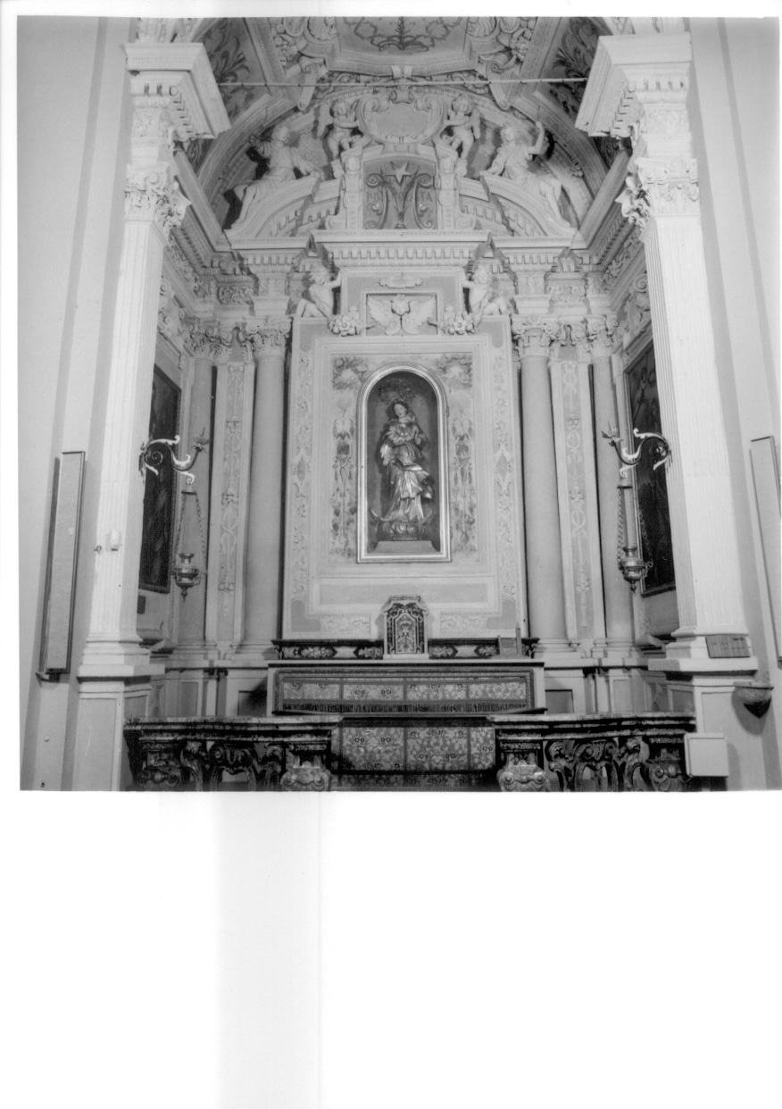 MONOGRAMMA MARIANO (altare, opera isolata) - ambito luganese (seconda metà, ultimo quarto sec. XVII, sec. XIX)