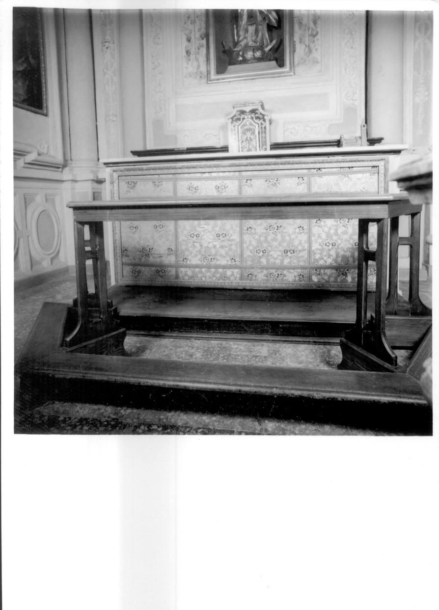 inginocchiatoio, opera isolata - bottega piemontese (prima metà sec. XX)