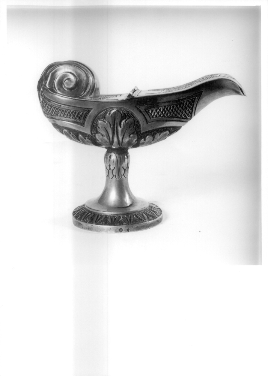 navicella portaincenso - A GALEONE, opera isolata - bottega piemontese (secondo quarto sec. XIX)