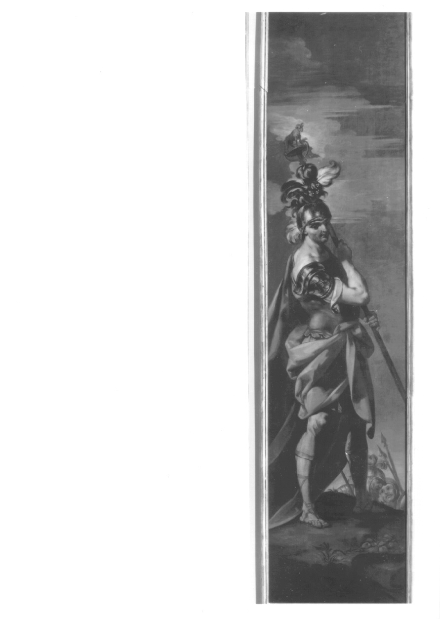 guerriero portainsegne (dipinto, opera isolata) di Molinari Giovanni Domenico (attribuito) (secondo quarto sec. XVIII)