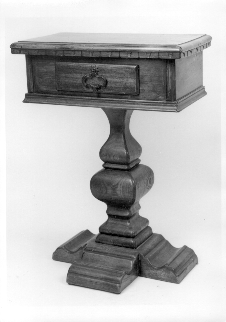 comodino, opera isolata - bottega piemontese (fine sec. XIX)