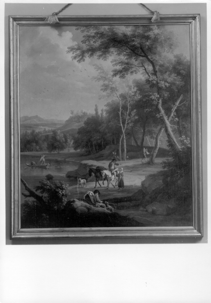 PAESAGGIO RURALE (dipinto, elemento d'insieme) di Cignaroli Vittorio Amedeo (ultimo quarto sec. XVIII)