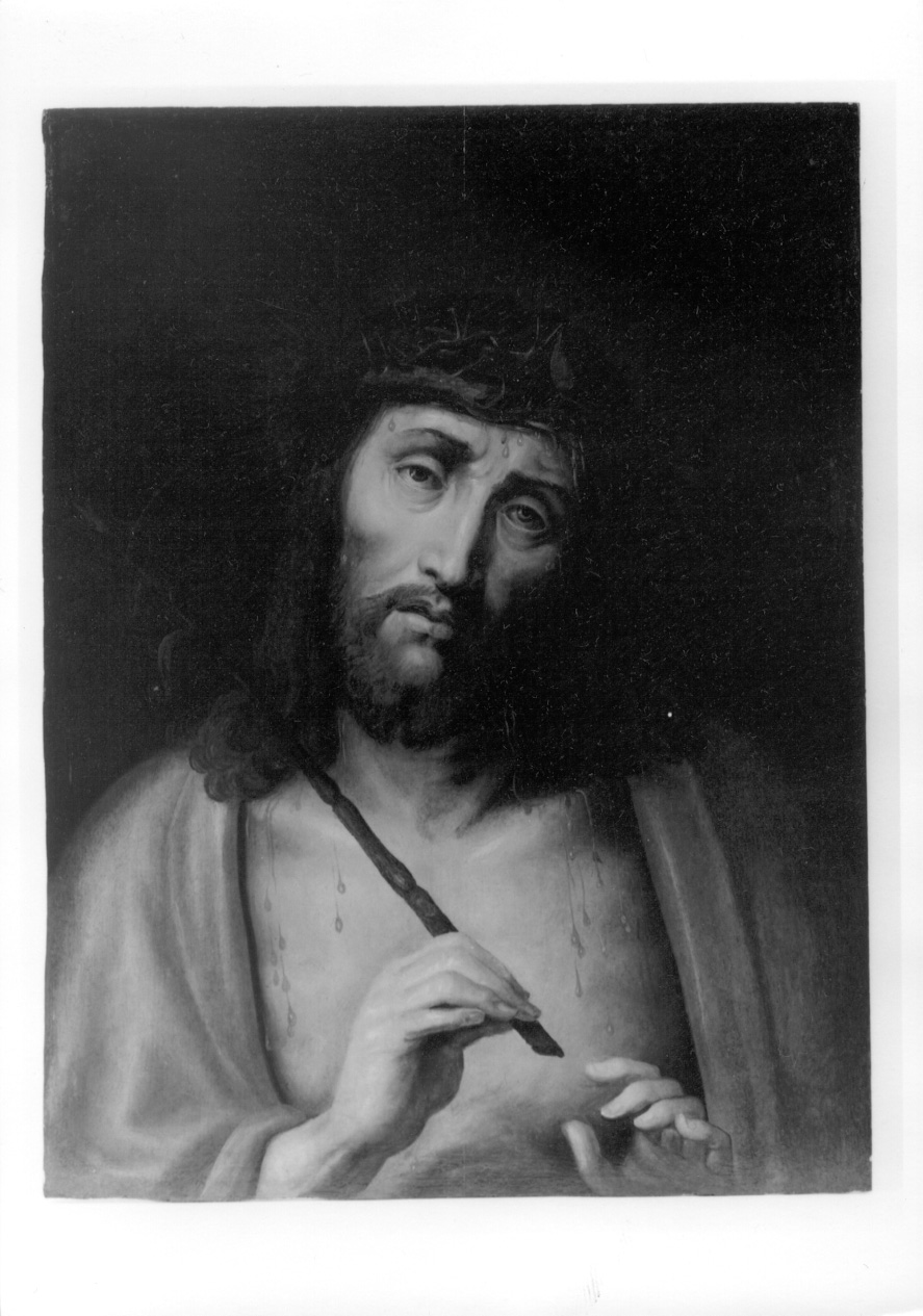 CRISTO DOLENTE (dipinto, opera isolata) - ambito piemontese (prima metà sec. XVI)