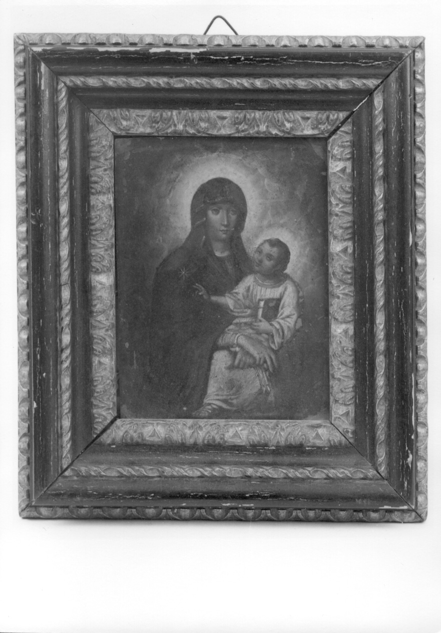 MADONNA CON BAMBINO (dipinto, opera isolata) - ambito piemontese (prima metà sec. XVIII)