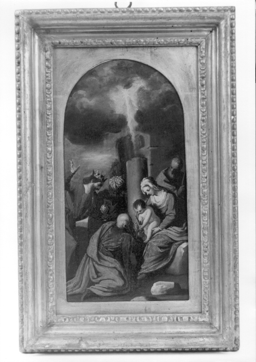 adorazione dei Re Magi (dipinto, opera isolata) - ambito veneto (sec. XVI)