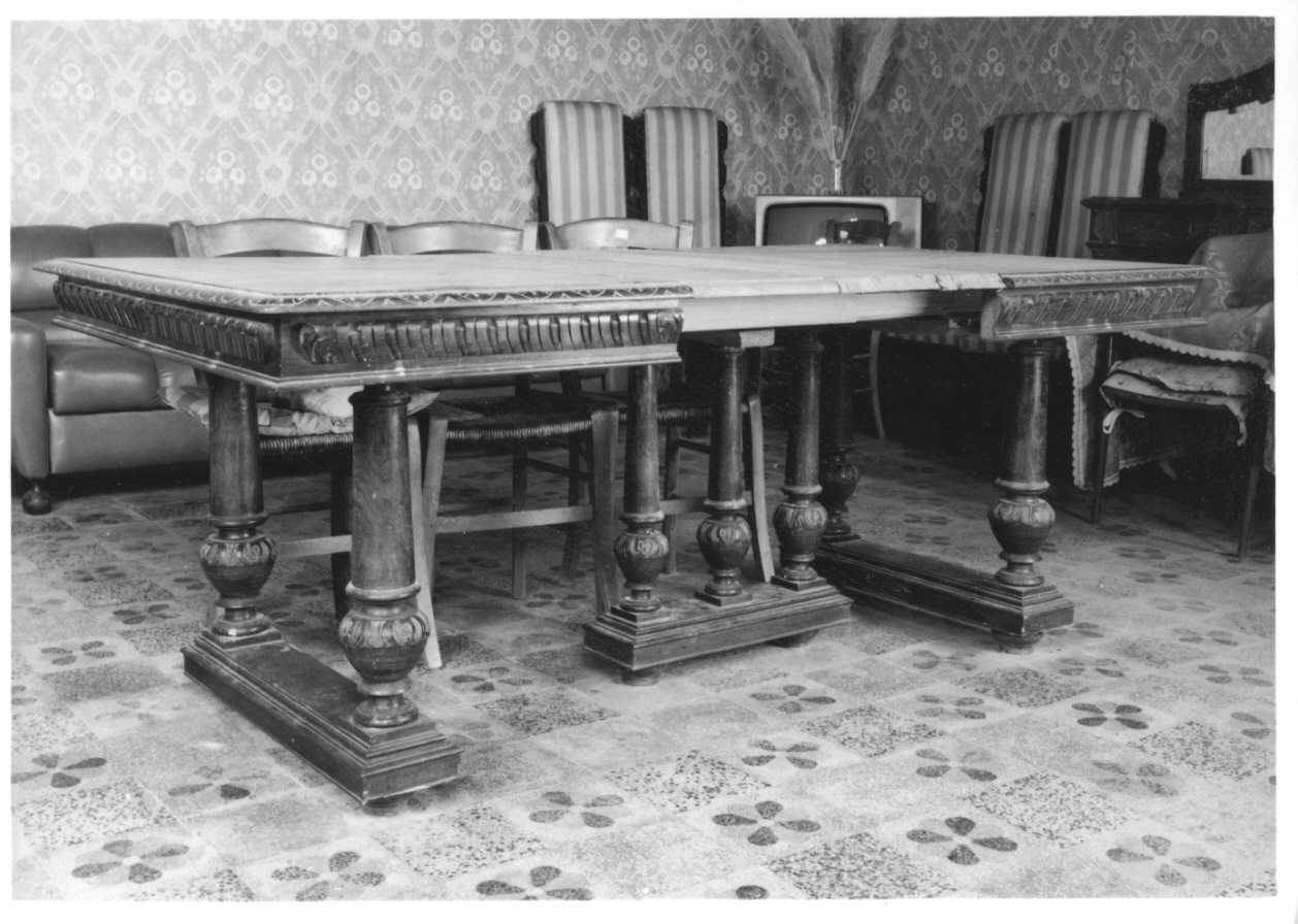 tavolo, opera isolata - bottega piemontese (secc. XIX/ XX)