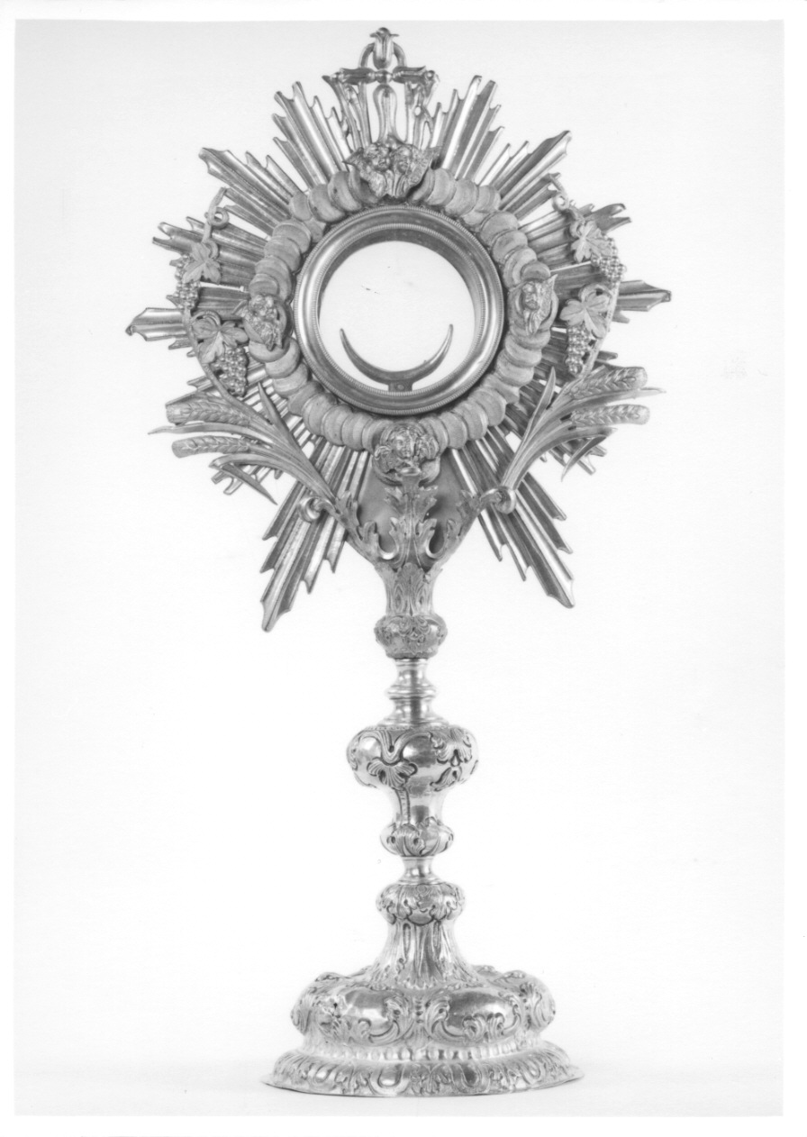 CHERUBINI (ostensorio, opera isolata) - bottega piemontese (prima metà sec. XX)