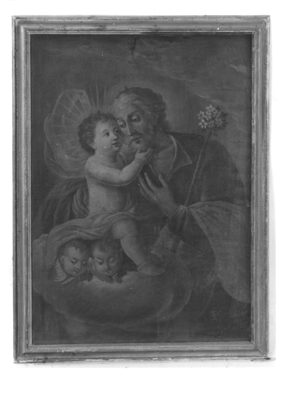 San Giuseppe e Gesù Bambino (dipinto, opera isolata) - ambito piemontese (seconda metà sec. XVIII)