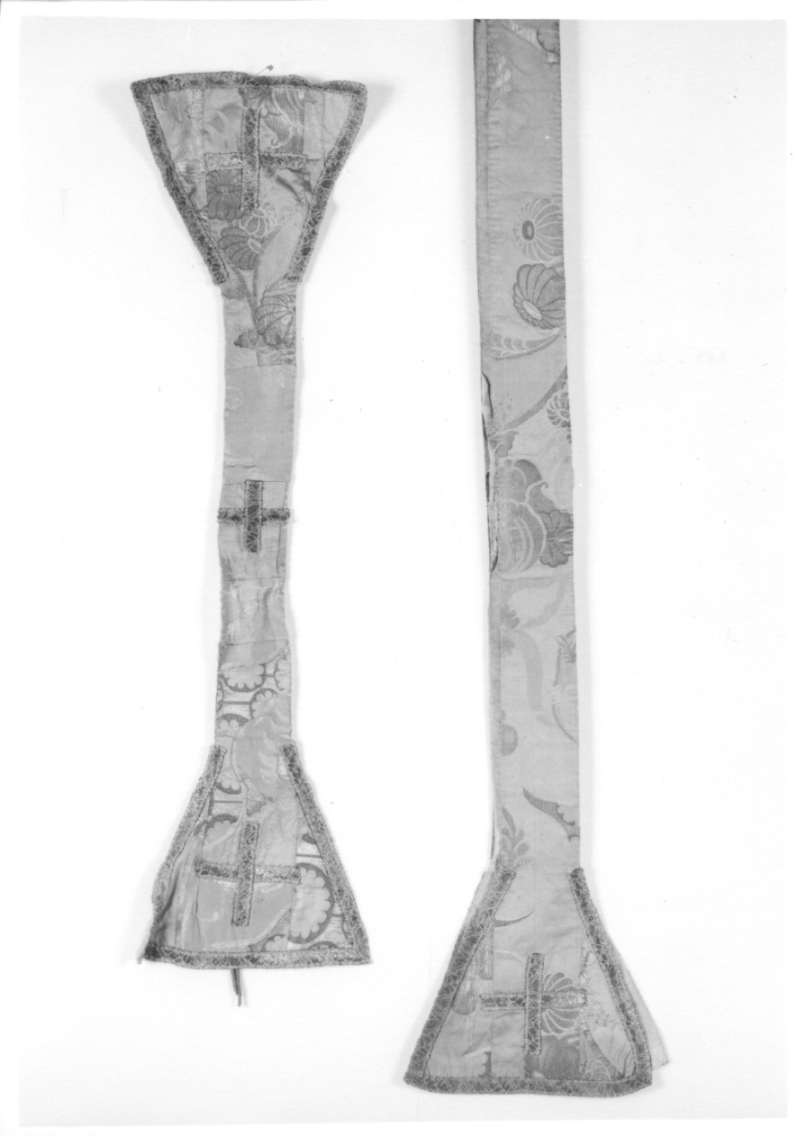 stola, elemento d'insieme - manifattura italiana (primo quarto sec. XVIII)