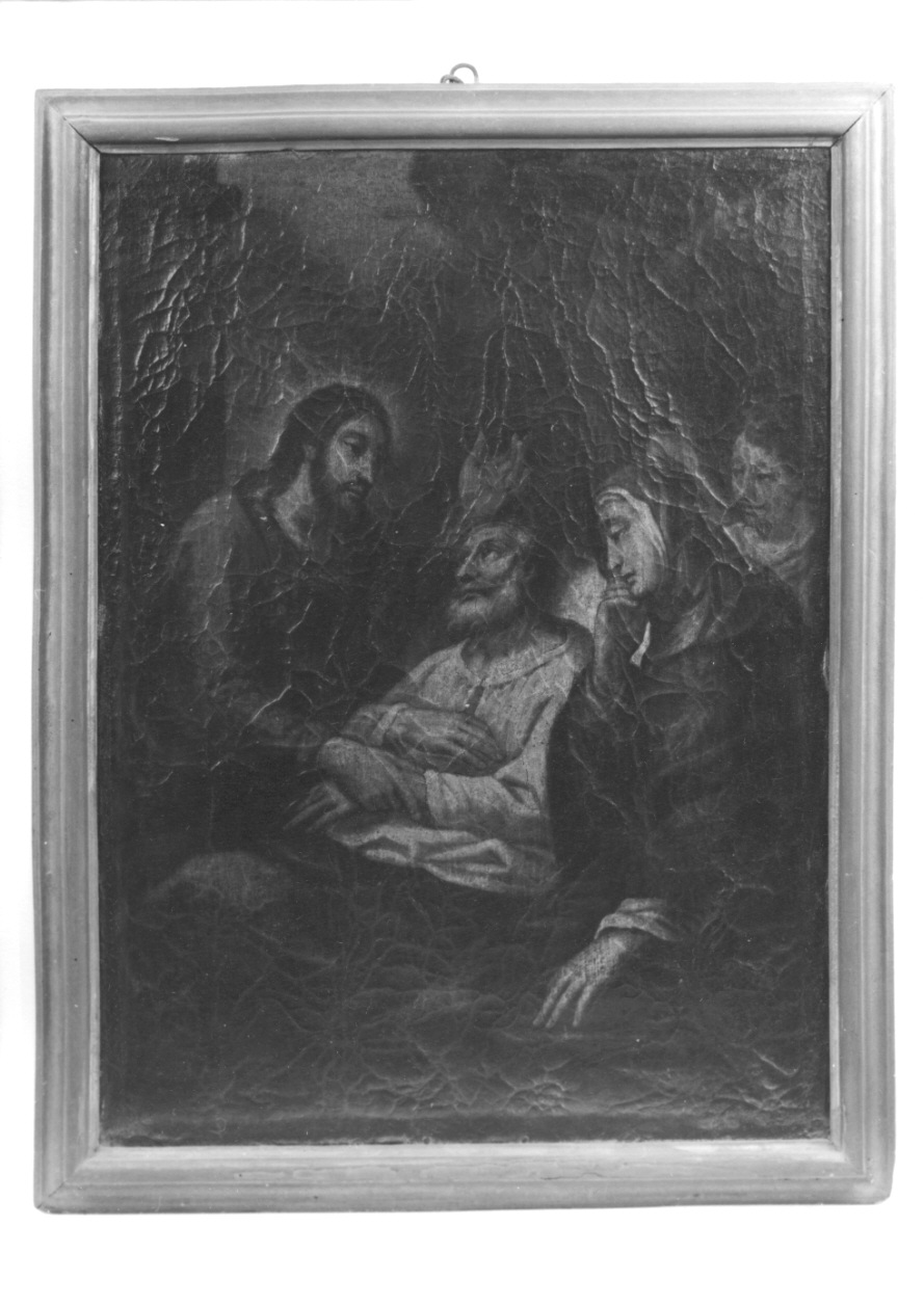 morte di San Giuseppe (dipinto, opera isolata) di Bocciardo Domenico (maniera) (prima metà sec. XVIII)