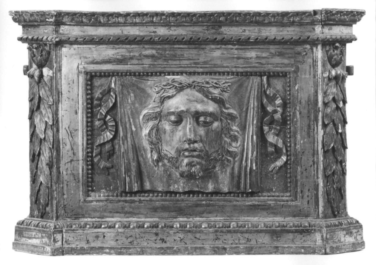 VOLTO DI CRISTO (base di scultura, opera isolata) - bottega piemontese (sec. XVIII)