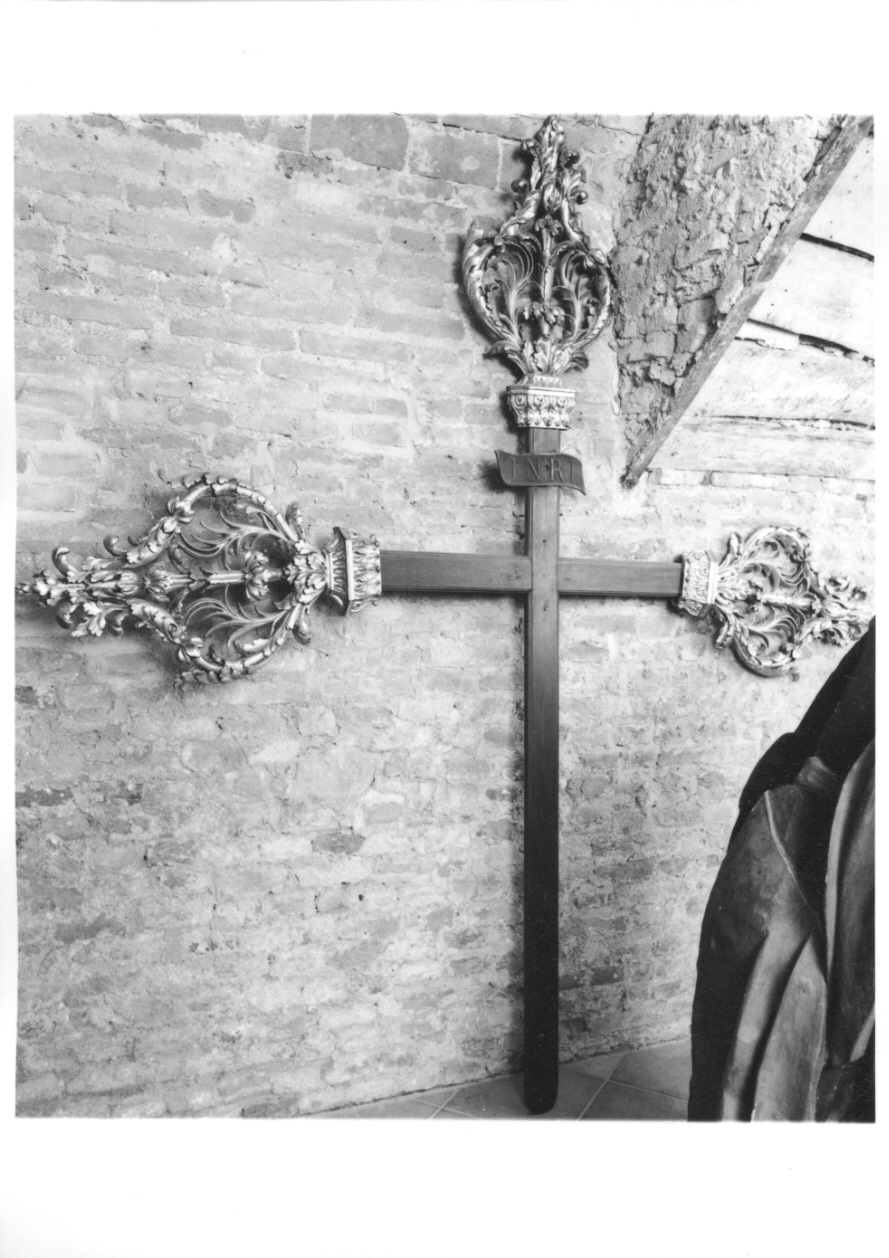 croce processionale, opera isolata - bottega ligure (sec. XVIII)