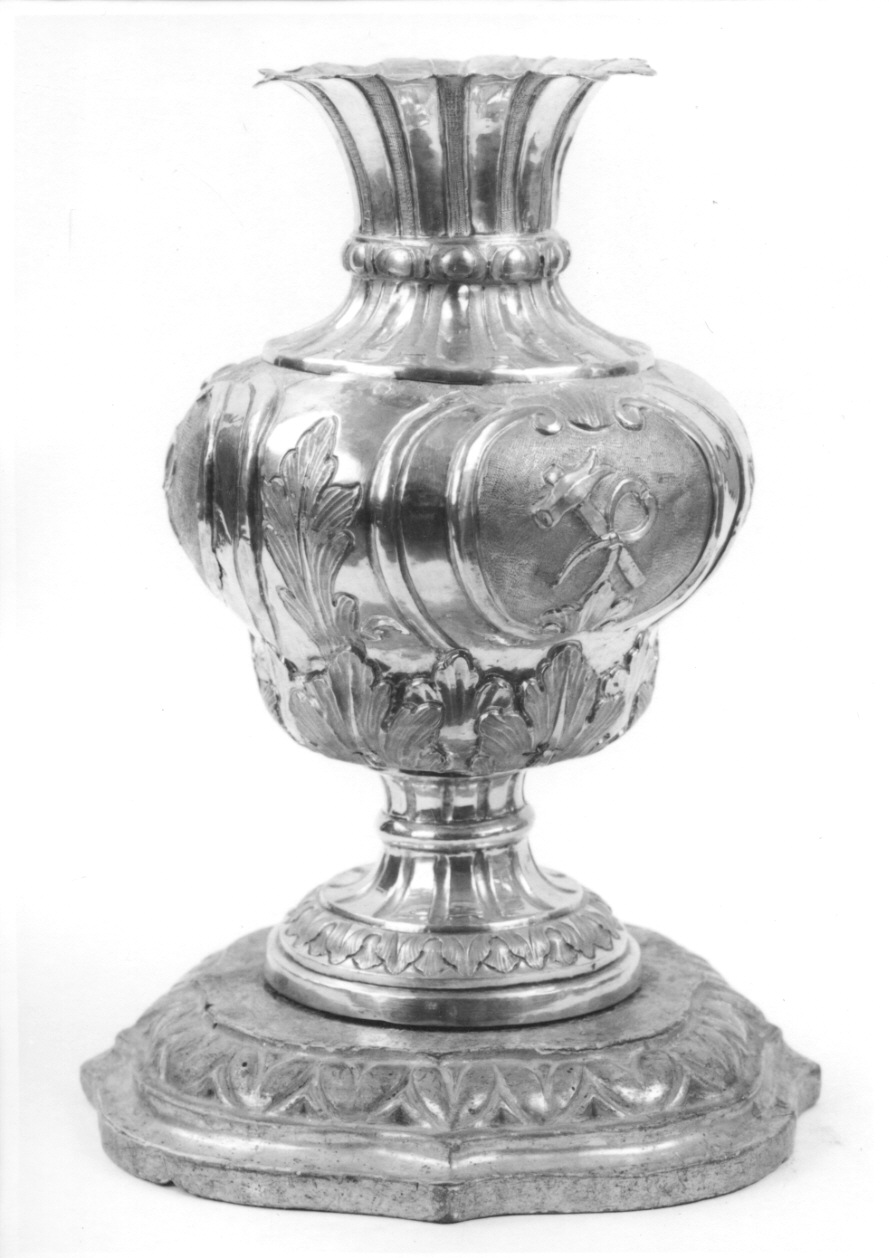 SIMBOLI DELLA PASSIONE (vaso d'altare, serie) di Botto Michele (inizio sec. XIX)