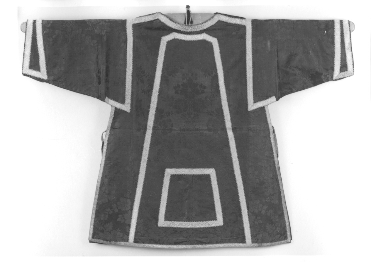 tunicella, elemento d'insieme - manifattura italiana (seconda metà sec. XIX)