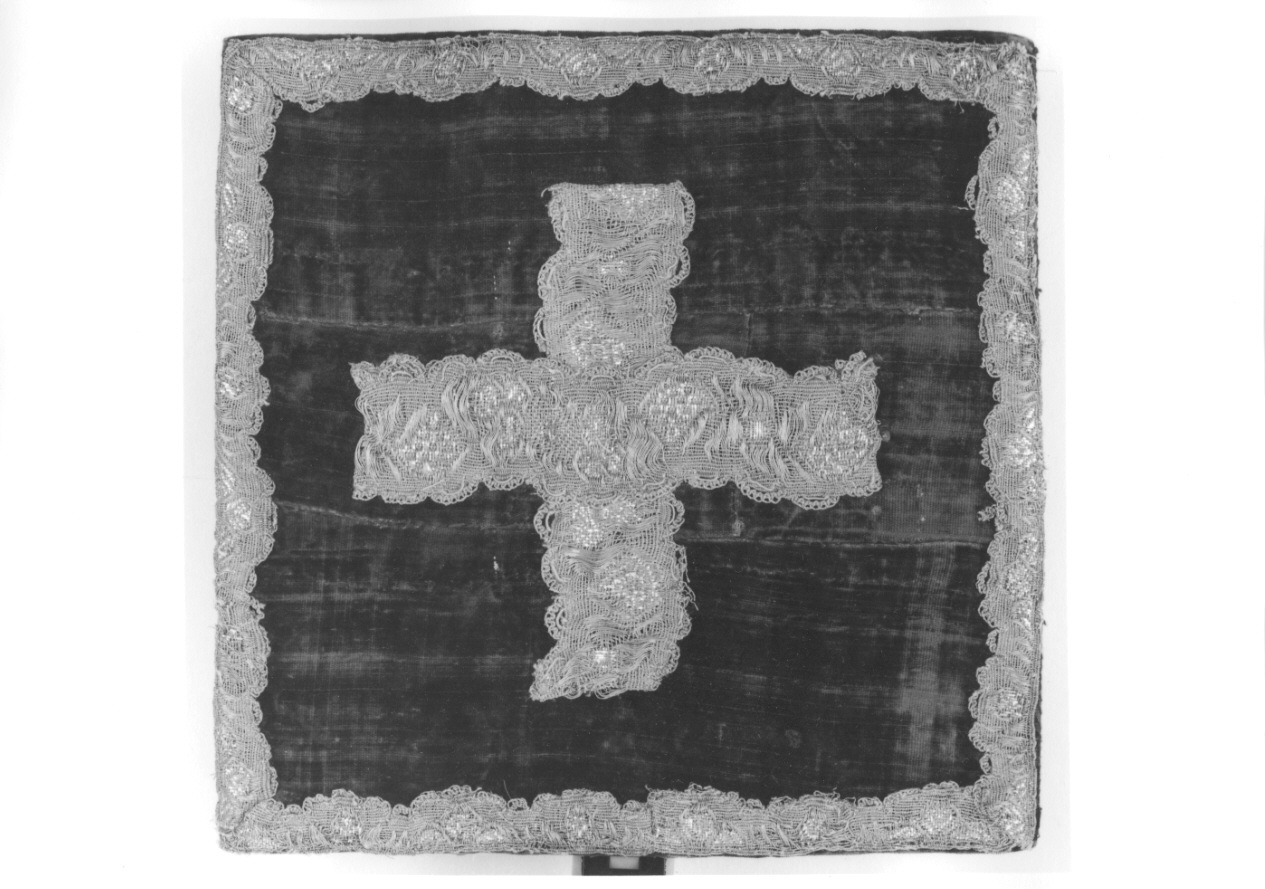 borsa del corporale, elemento d'insieme - manifattura italiana (sec. XVIII)