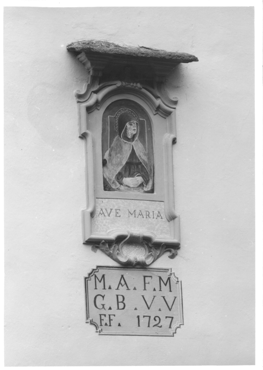 Madonna Addolorata (dipinto murale, opera isolata) - ambito ossolano (seconda metà sec. XV)