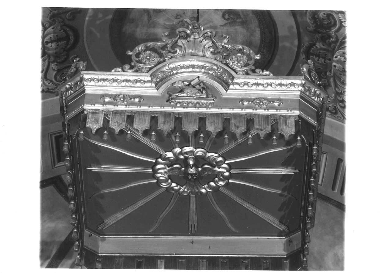 cielo di baldacchino, opera isolata - bottega piemontese (seconda metà sec. XIX)