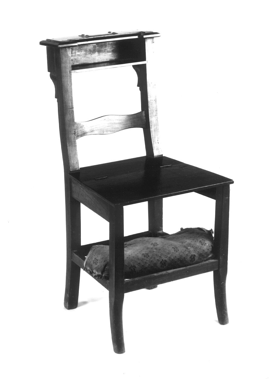sedia-inginocchiatoio, opera isolata - bottega piemontese (seconda metà sec. XIX)