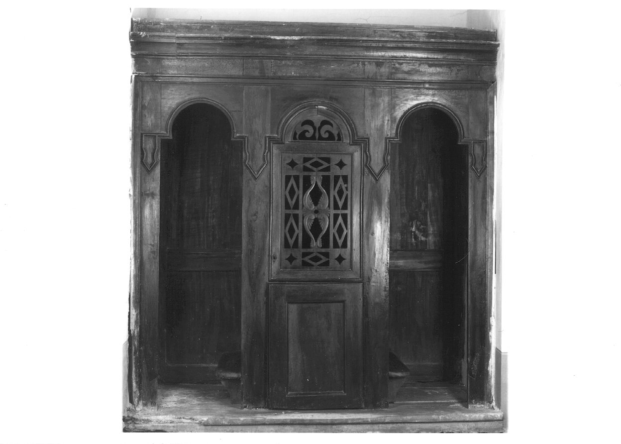 confessionale, opera isolata - bottega piemontese (seconda metà sec. XIX)