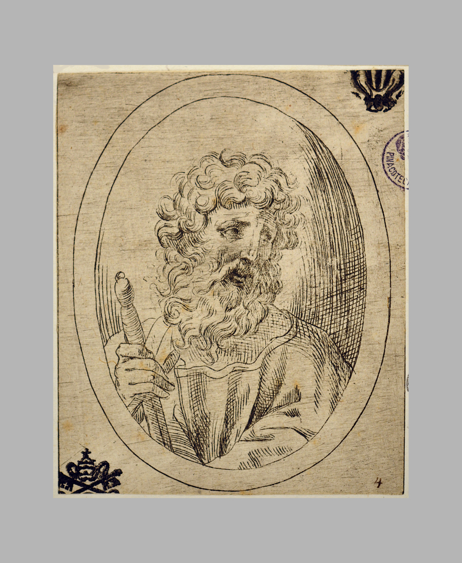 San Paolo Apostolo (stampa smarginata) di Reni Guido (scuola) (prima metà sec. XVII)
