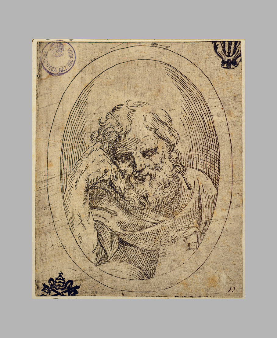 Santo apostolo (stampa smarginata) di Reni Guido (scuola) (prima metà sec. XVII)