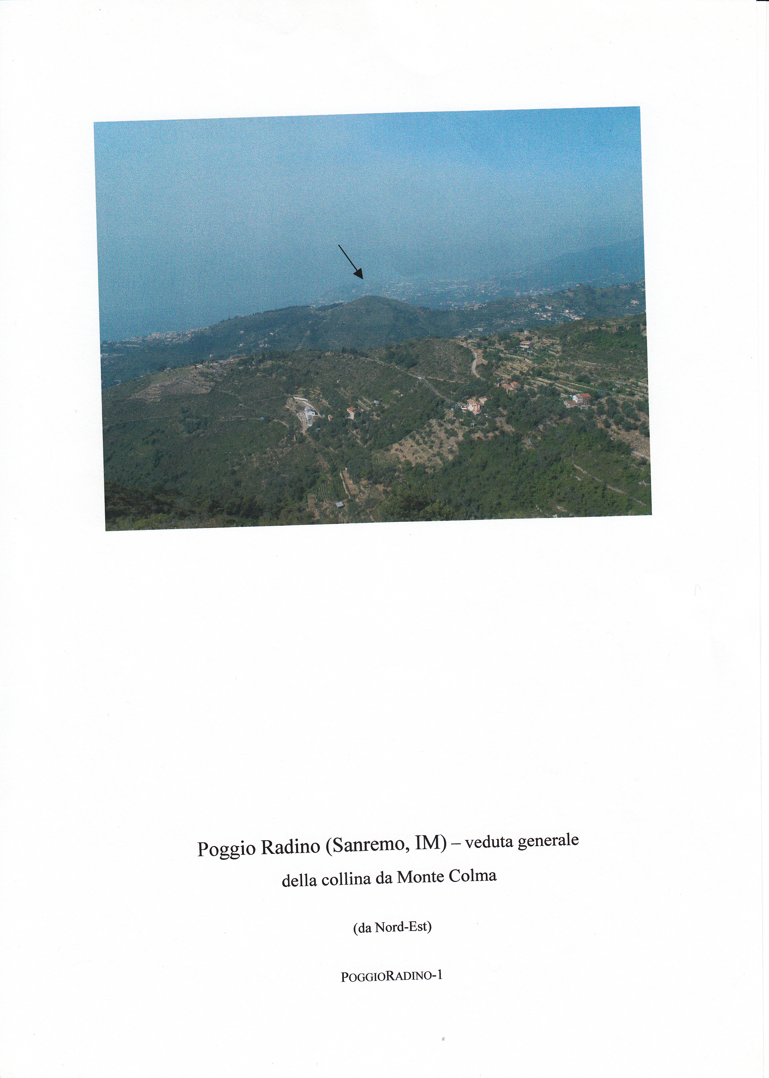 POGGIO RADINO (insediamento, tracce di insediamento) - Sanremo (IM)  (Età romana imperiale)