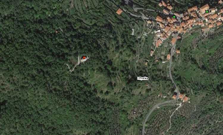 CHIESA MADONNA DELLA NEVE (insediamento, insediamento rurale) - Prelà (IM)  (Età medievale)