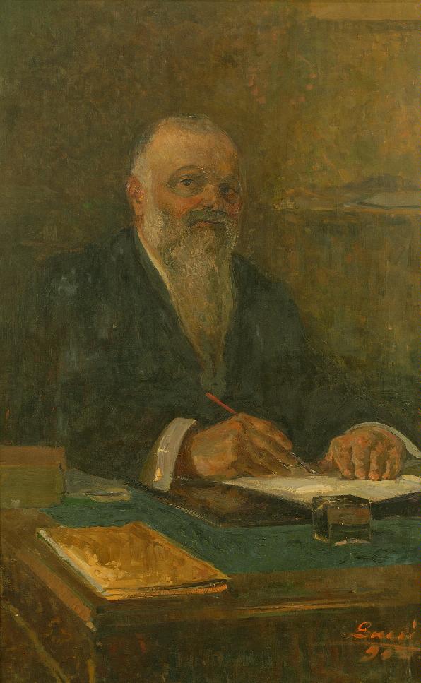 Ritratto di ignoto, ritratto (dipinto) di Bucci, Anselmo - ambito italiano (prima metà XX)