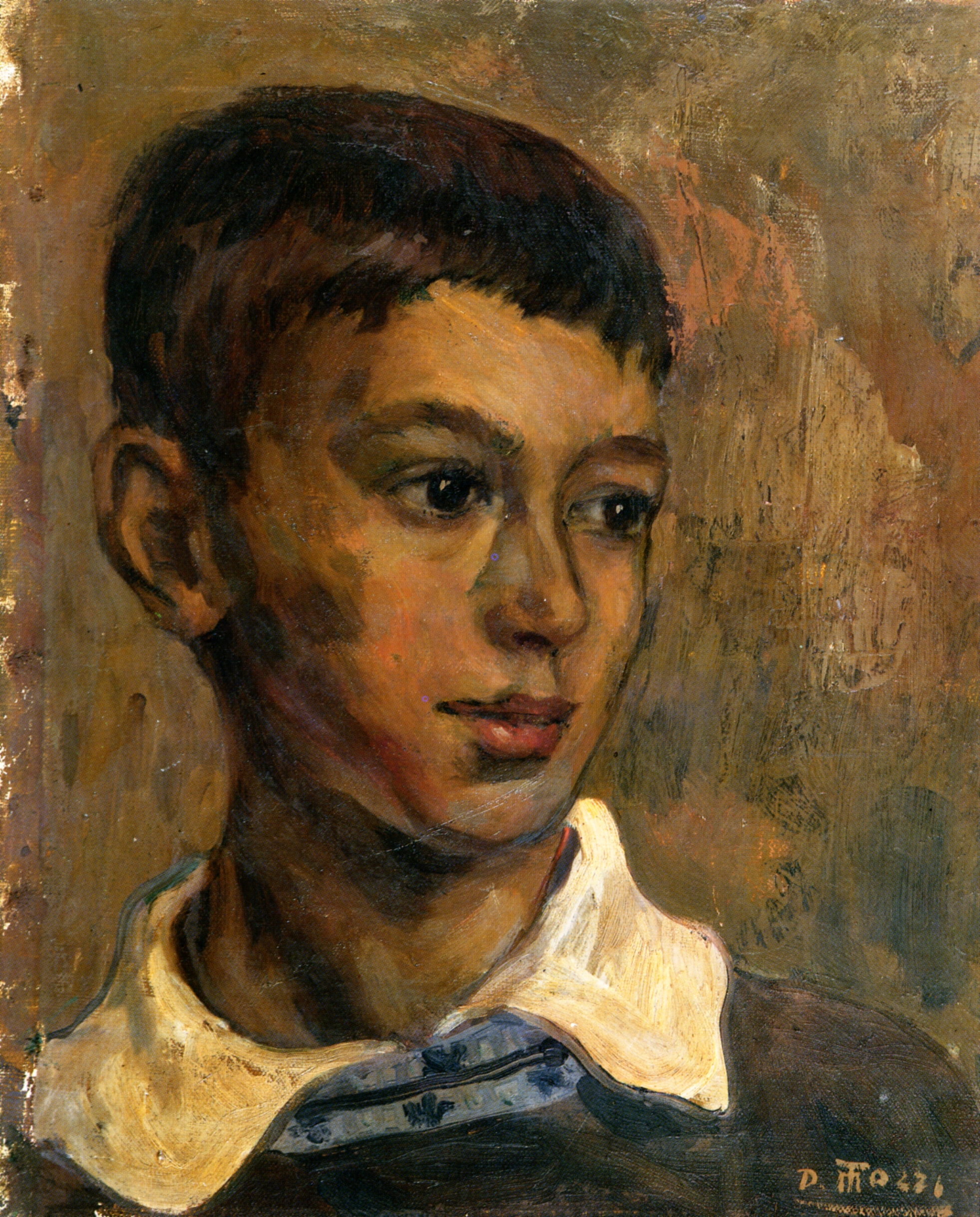 Il fratellino Arnaldo, ritratto (dipinto) di Tozzi, Mario - ambito italiano (XX)