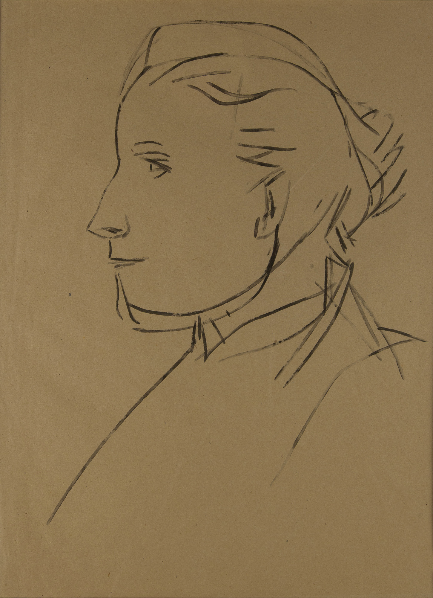 Testa di donna, Profilo di donna, Egle Rosmini (disegno) di Martini Arturo - ambito italiano (prima metà XX)
