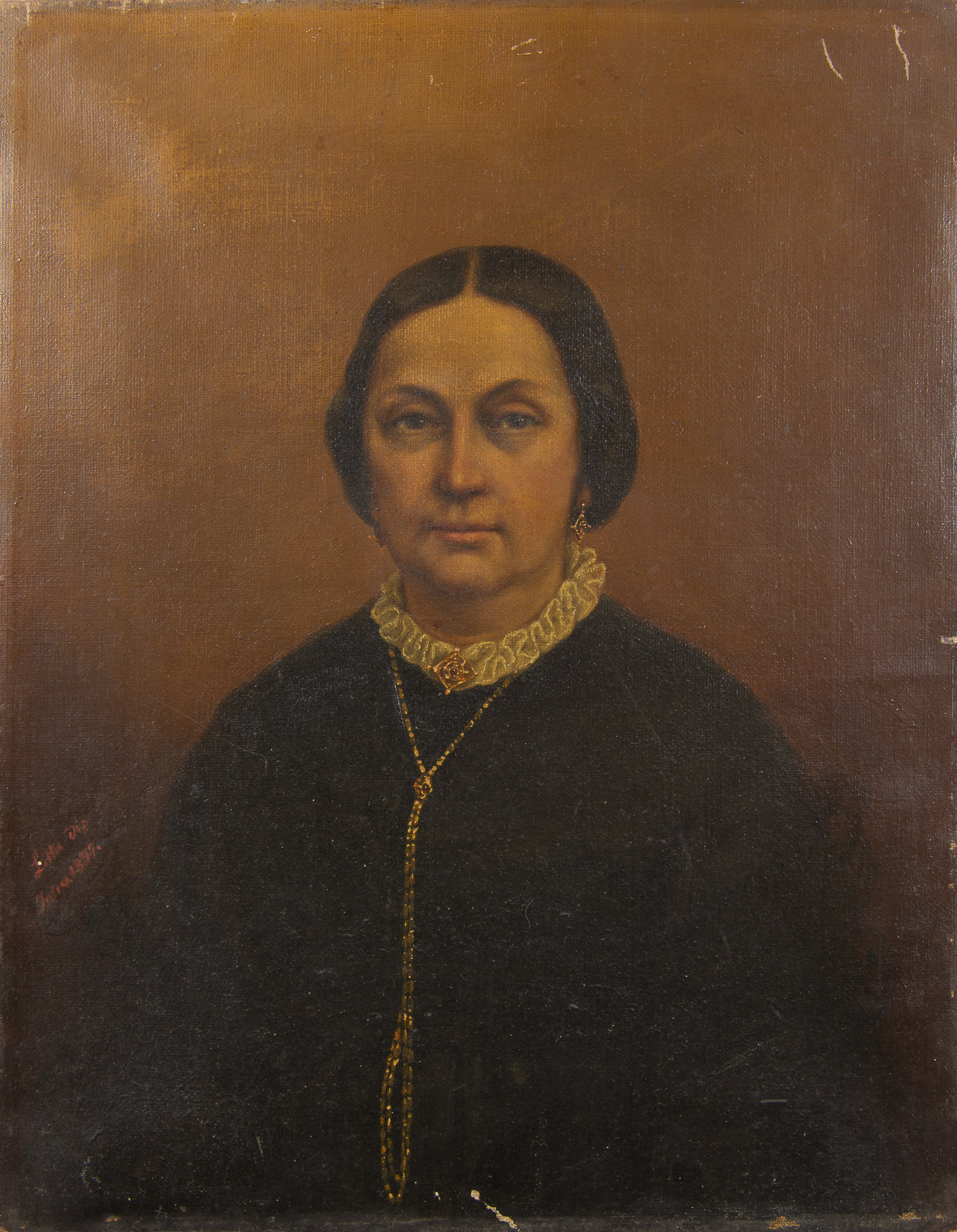 Ritratto femminile (dipinto) di Litta, Luigi - ambito italiano (ultimo quarto XIX)