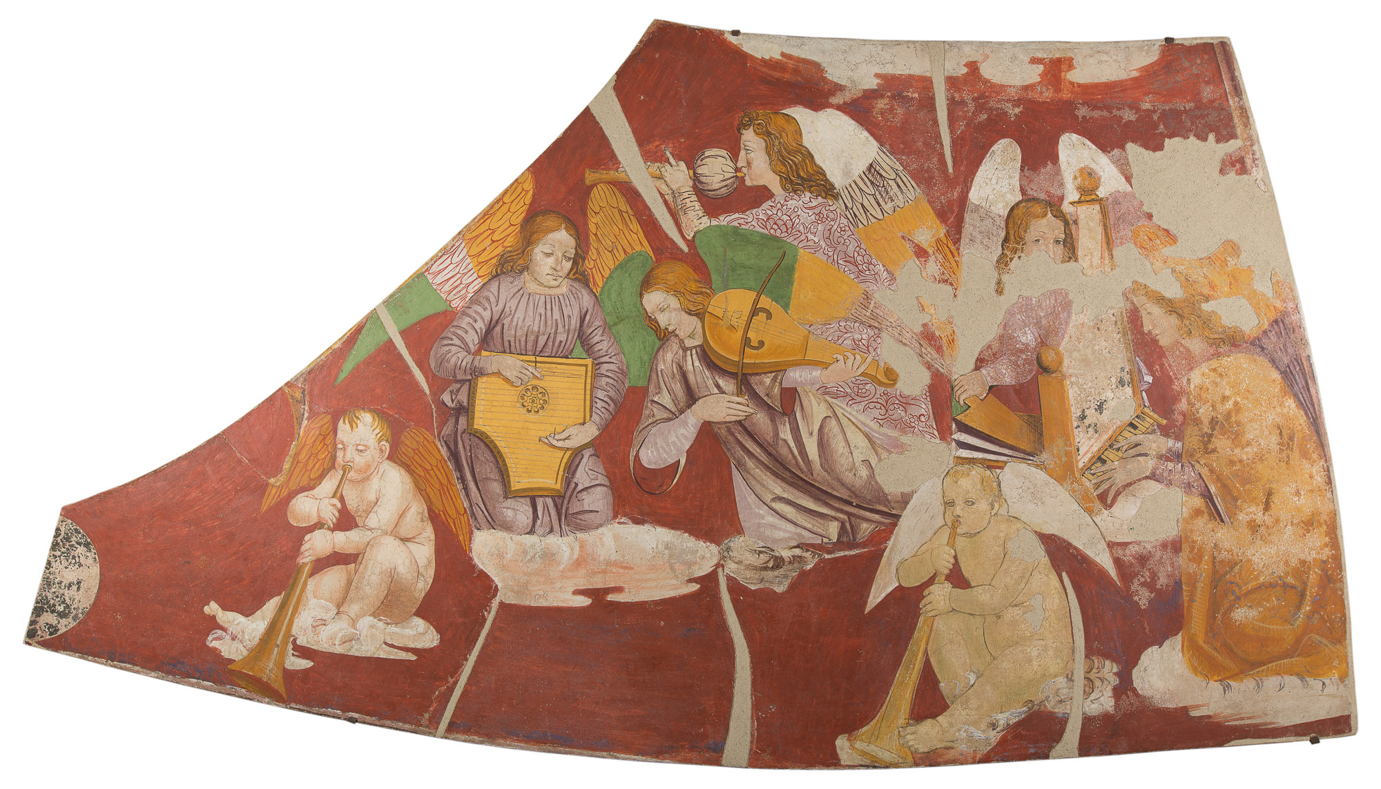 angeli musicanti (dipinto) di Maestro di San Rocco - ambito lombardo (metà/ inizio XV-XVI)