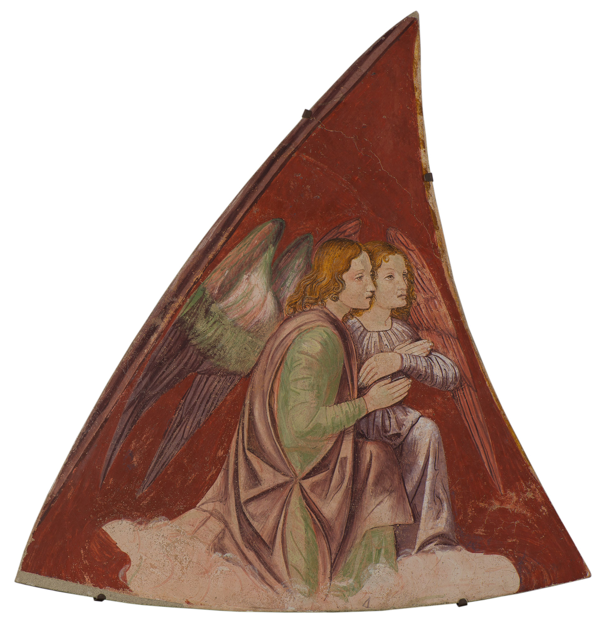 angeli oranti (dipinto) di Maestro di San Rocco - ambito lombardo (metà/ inizio XV-XVI)