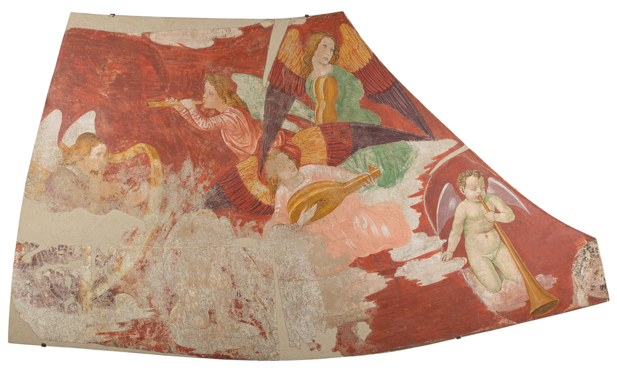 angeli musicanti (dipinto) di Maestro di San Rocco - ambito lombardo (metà/ inizio XV-XVI)