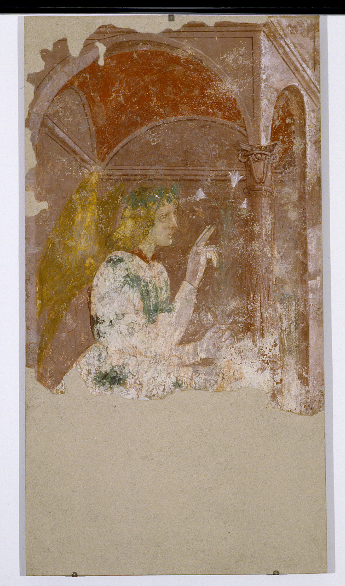 angelo annunciante (dipinto) di Maestro di San Rocco - ambito lombardo (metà/ inizio XV-XVI)