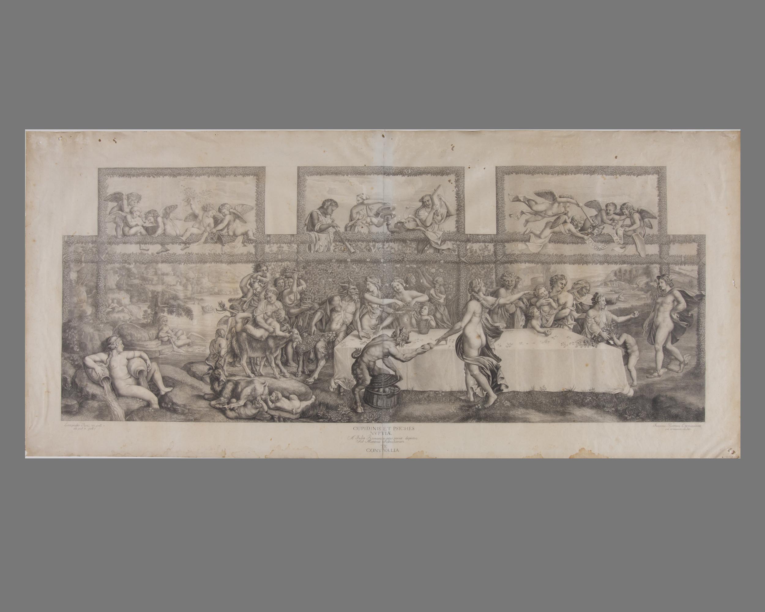 Nozze di Cupido e Psiche (disegno, coppia) di Bottani Giovanni (sec. XVIII)