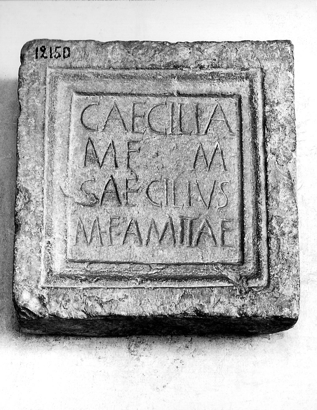 lapide tombale, opera isolata - produzione Italia settentrionale (?) (prima metà sec. I)