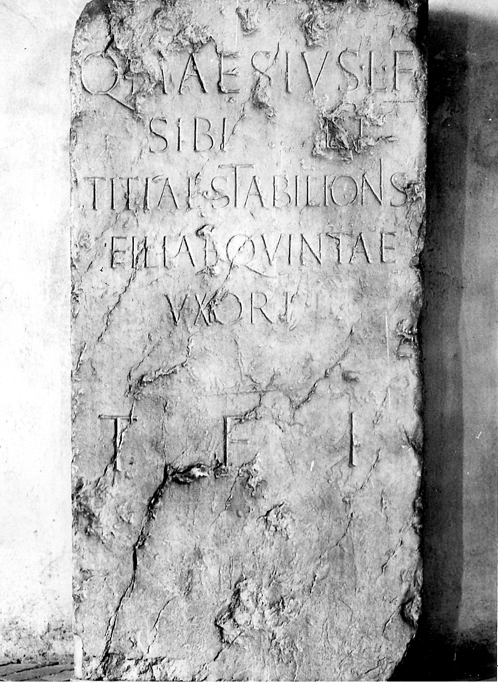 stele funeraria, opera isolata - produzione Italia settentrionale (prima metà sec. I)