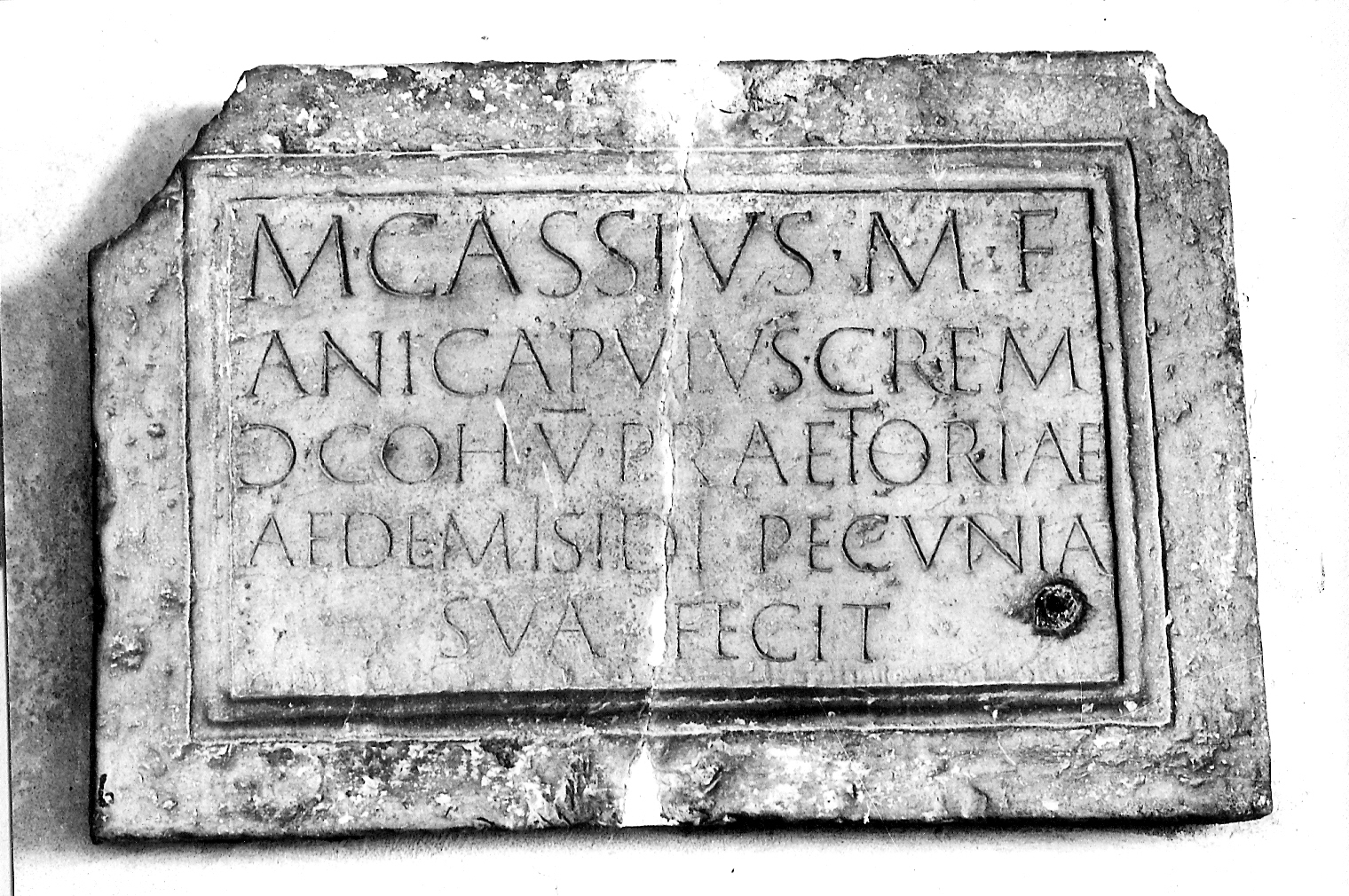 lapide celebrativa, opera isolata - produzione Italia settentrionale (secc. I/ II)