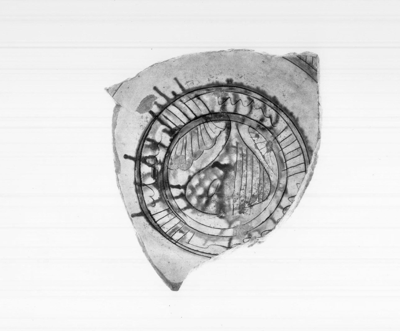 catino, frammento - bottega mantovana (fine/inizio secc. XV/ XVI)