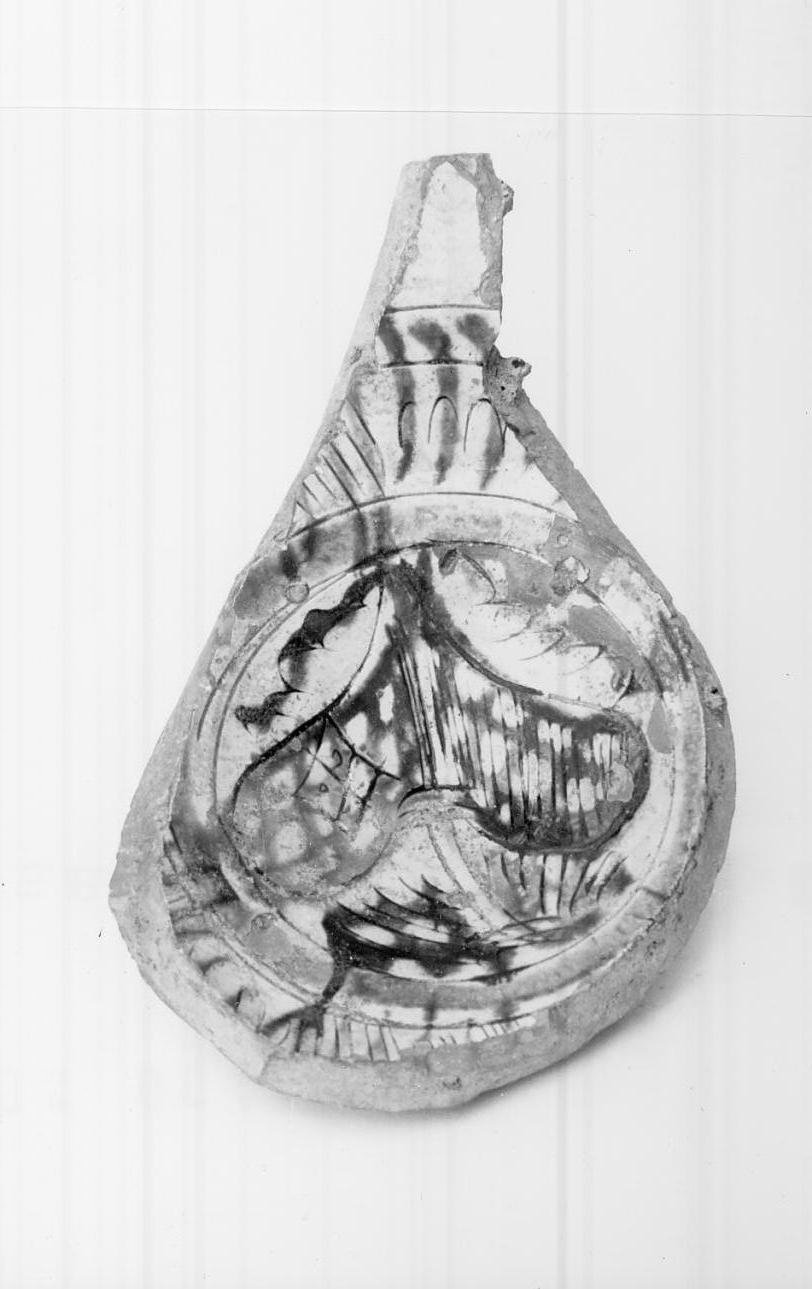 catino, frammento - bottega mantovana (fine sec. XV)