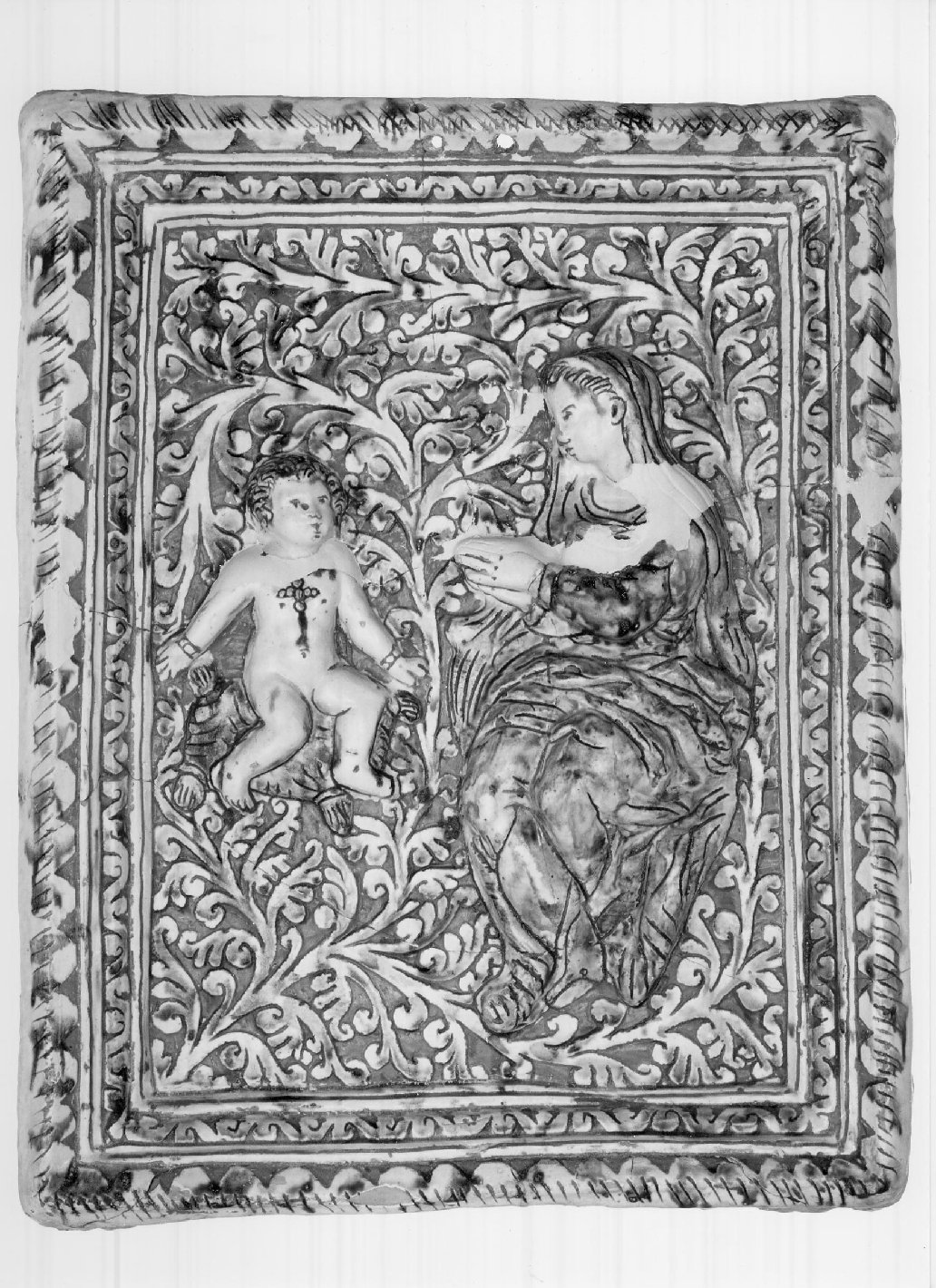 targa devozionale - bottega carpigiana (primo quarto sec. XVII)