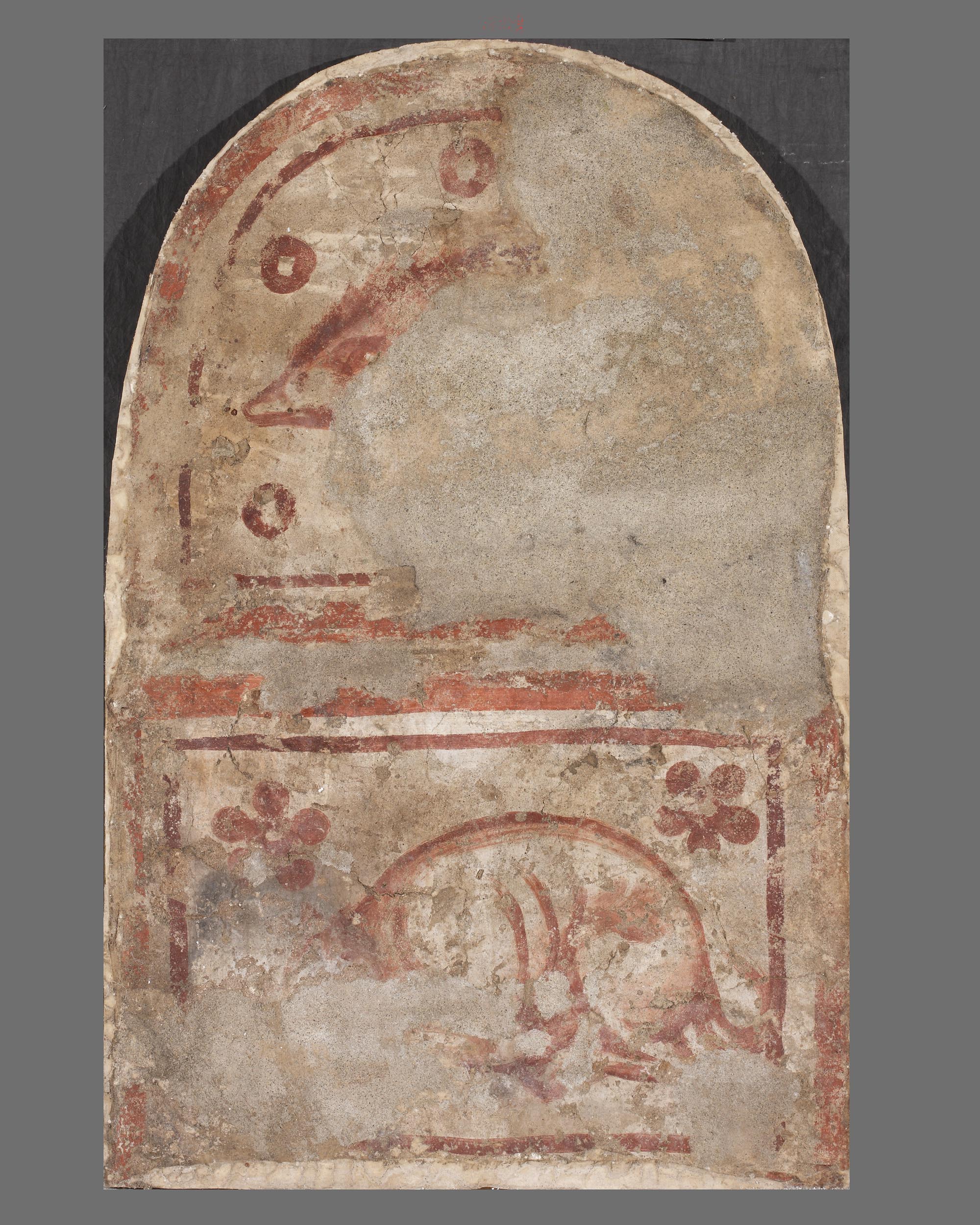 due figure zoomorfe (dipinto, opera isolata) - ambito lombardo (sec. IX)