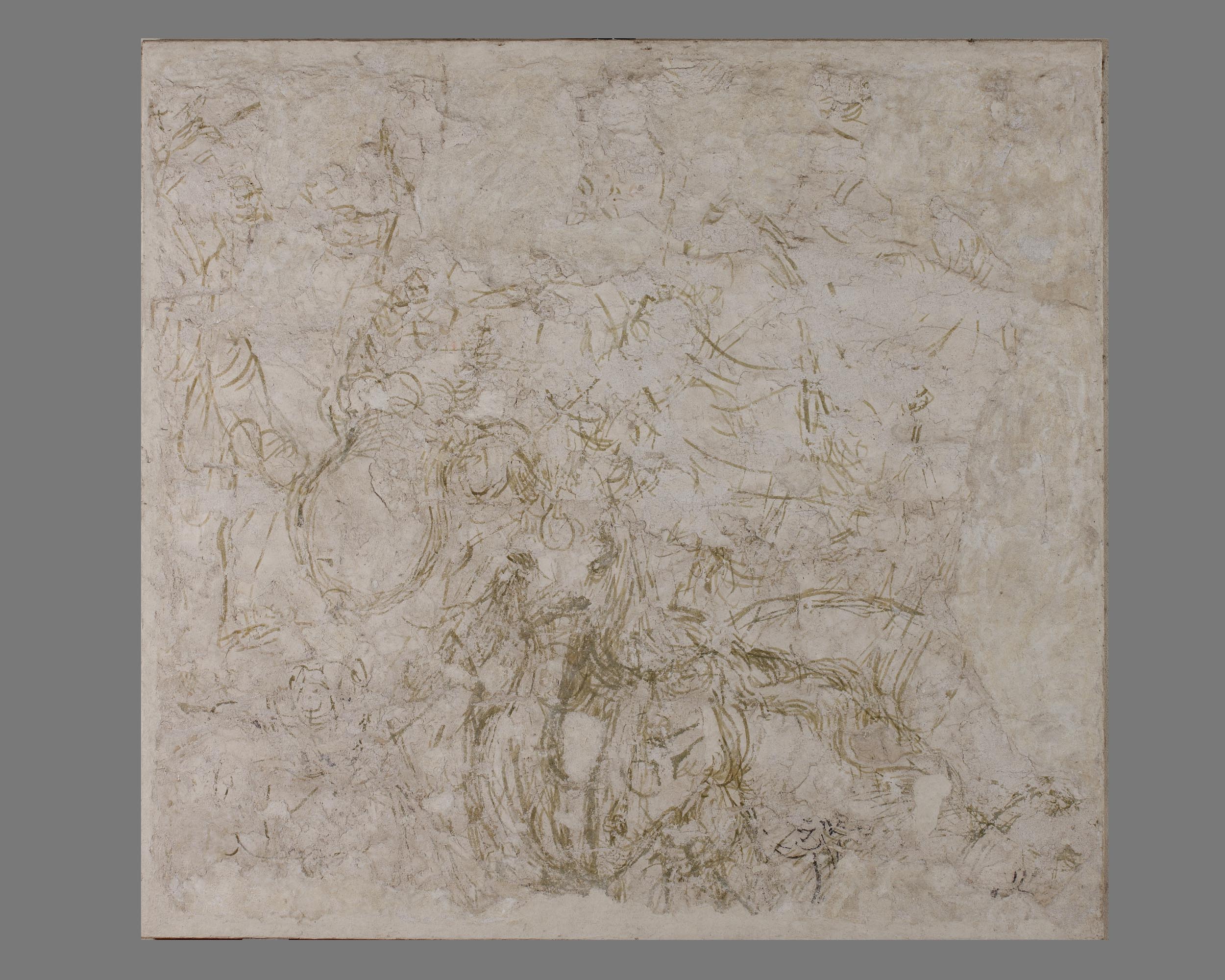 cavalieri (sinopia, ciclo) di Pisanello (sec. XV)