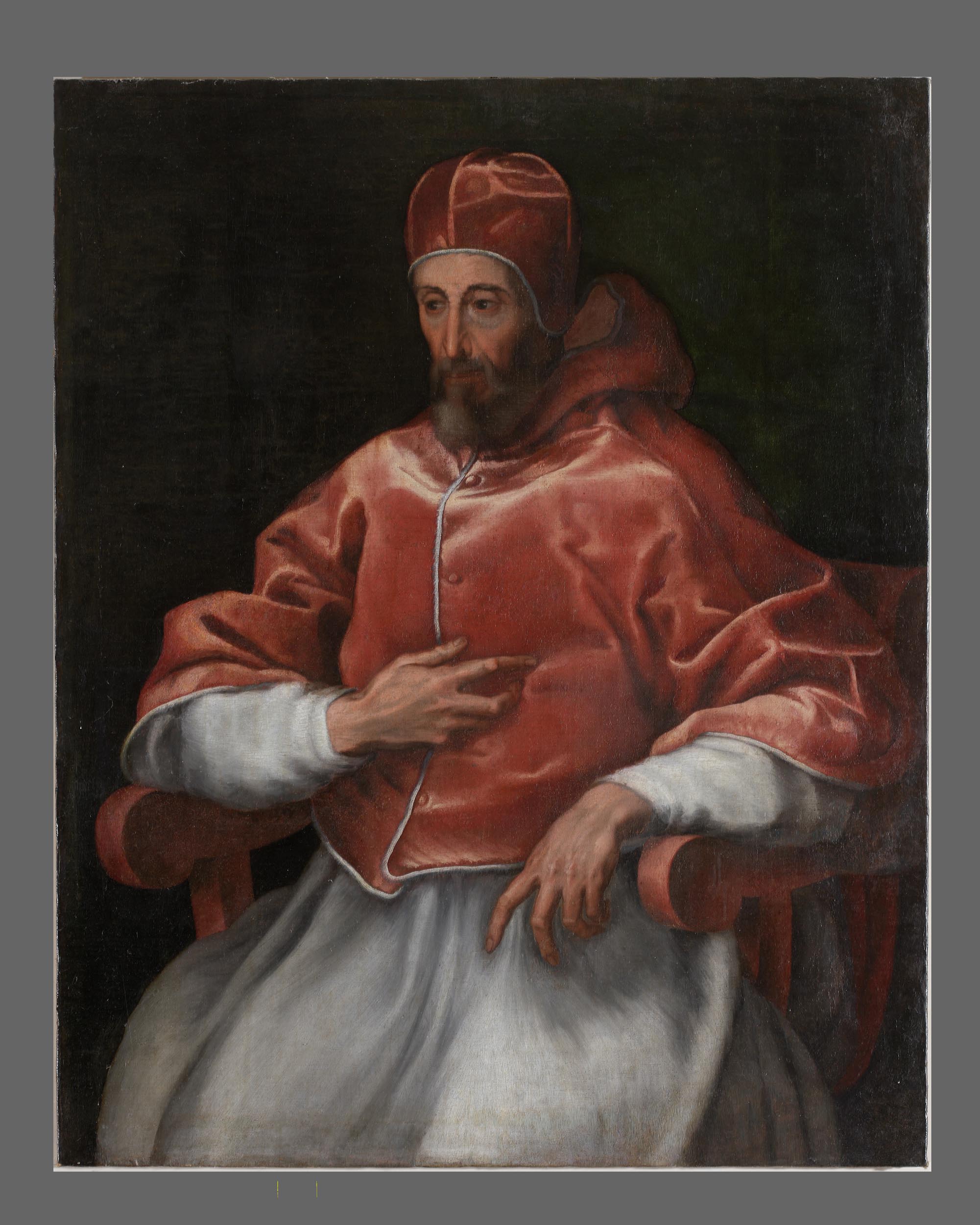 Ritratto di papa Paolo IV Carafa (dipinto, opera isolata) - ambito lombardo (sec. XVI)