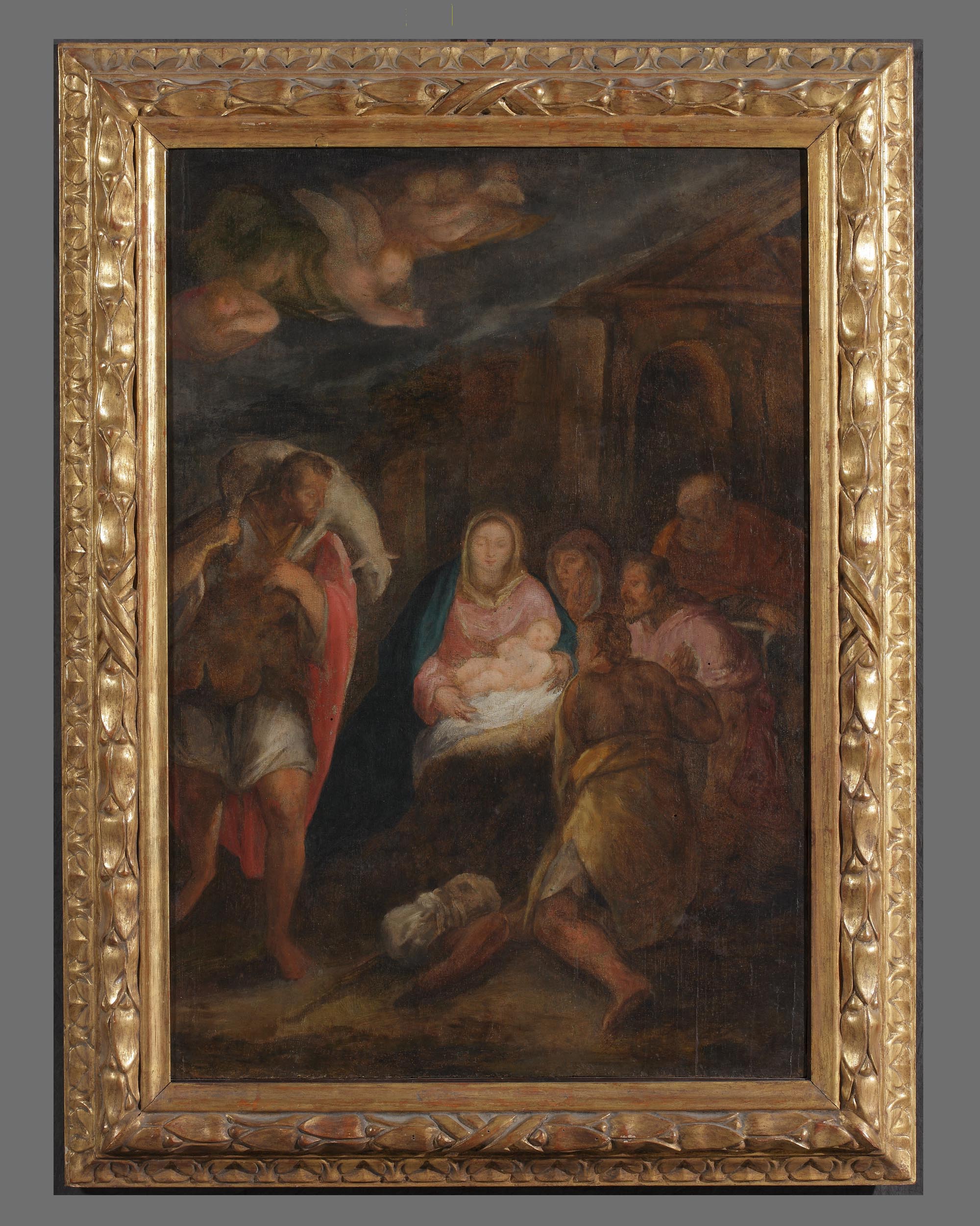 adorazione dei pastori (dipinto, opera isolata) di Filippi Sebastiano (sec. XVI)