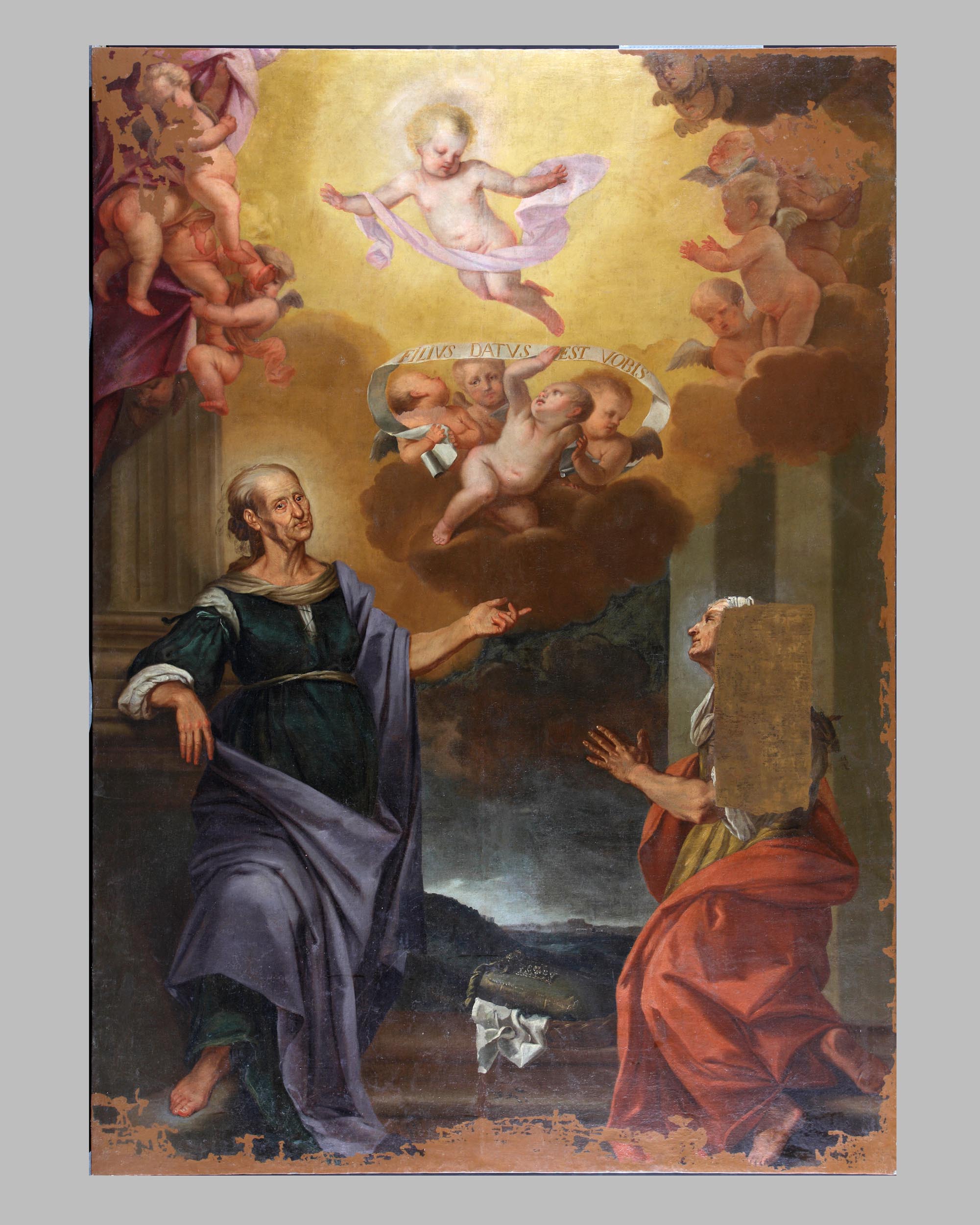 Sant'Anna e Santa Elisabetta (dipinto, opera isolata) - ambito Italia nord-orientale (secc. XVII/ XVIII)