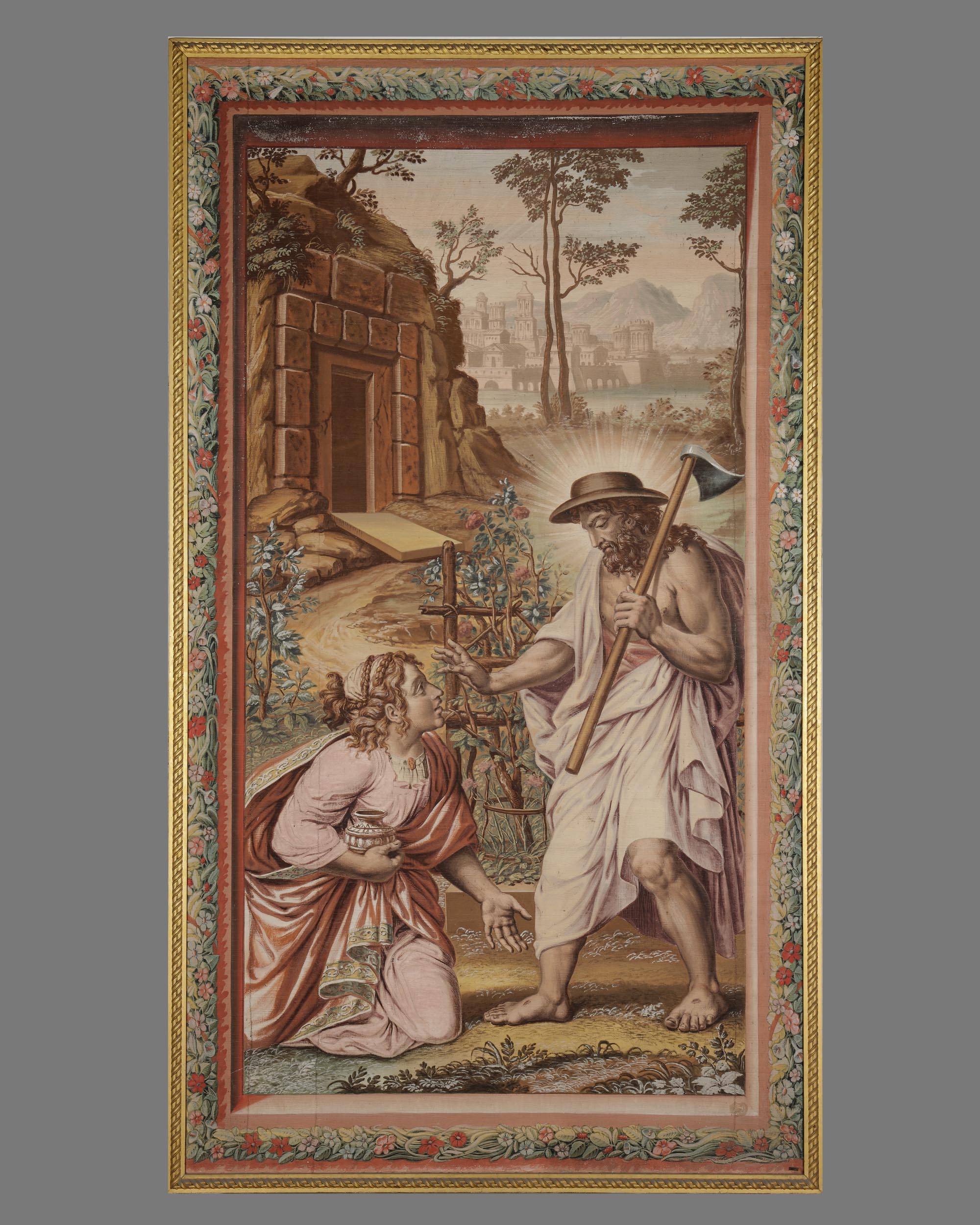 Noli me tangere, apparizione di Cristo risorto a Santa Maria Maddalena (dipinto, elemento d'insieme) di Campi Felice (sec. XVIII)